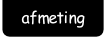afmeting.
